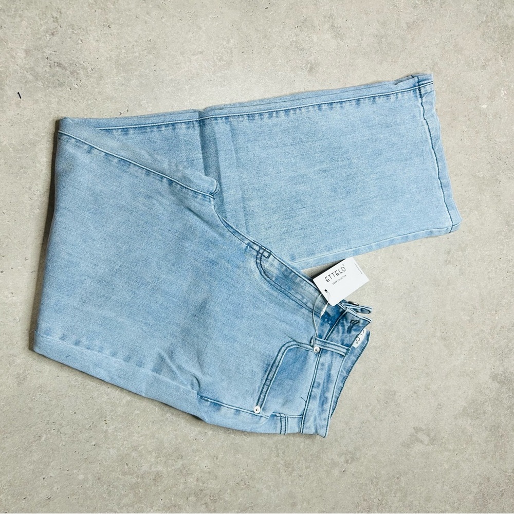 Stylish Light Blue Flare Jeans